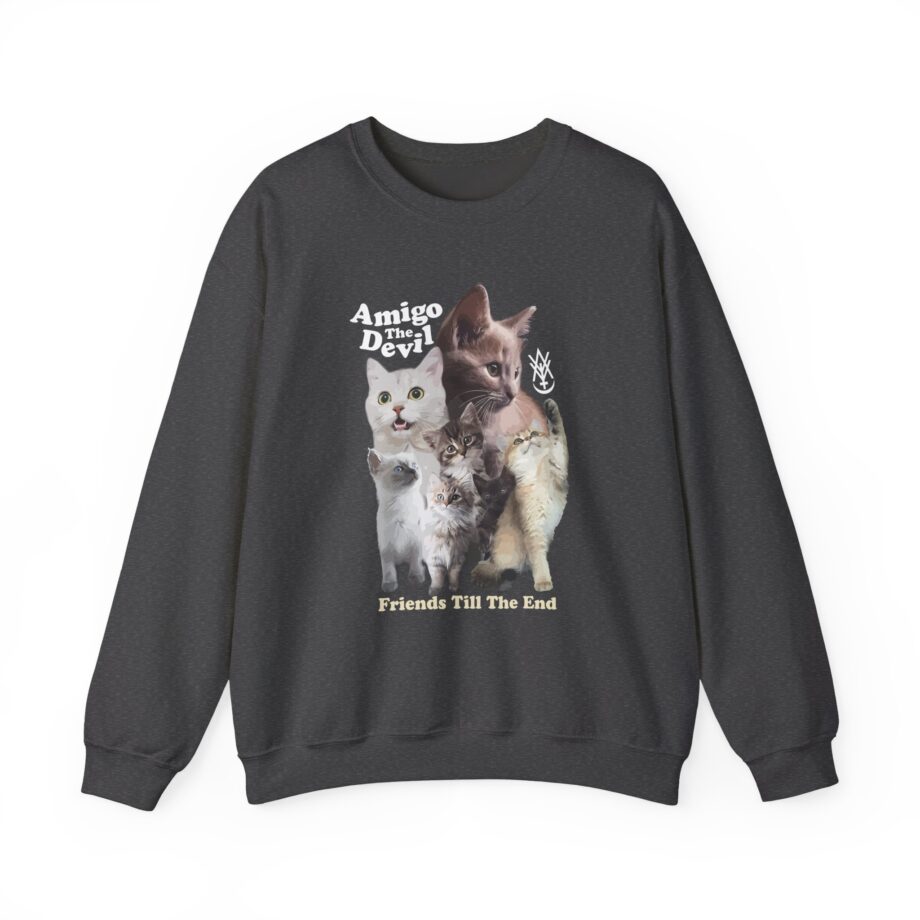 Amigo the Devil  Too Many Puppies Unisex Heavy Blend Crewneck Sweatshirt