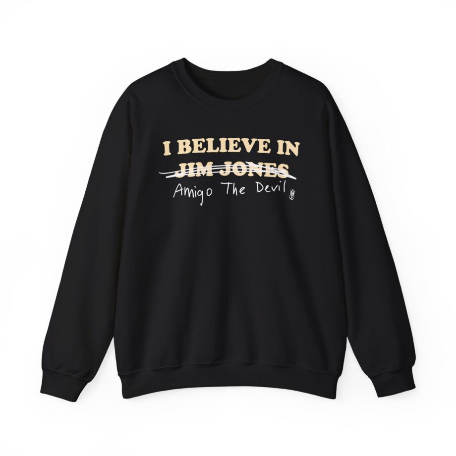 Amigo the Devil I Believe in Jim Jones Unisex Heavy Blend Crewneck Sweatshirt
