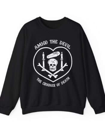 Amigo the Devil Crooner of Death Unisex Heavy Blend Crewneck Sweatshirt