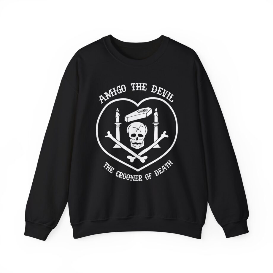 Amigo the Devil Crooner of Death Unisex Heavy Blend Crewneck Sweatshirt