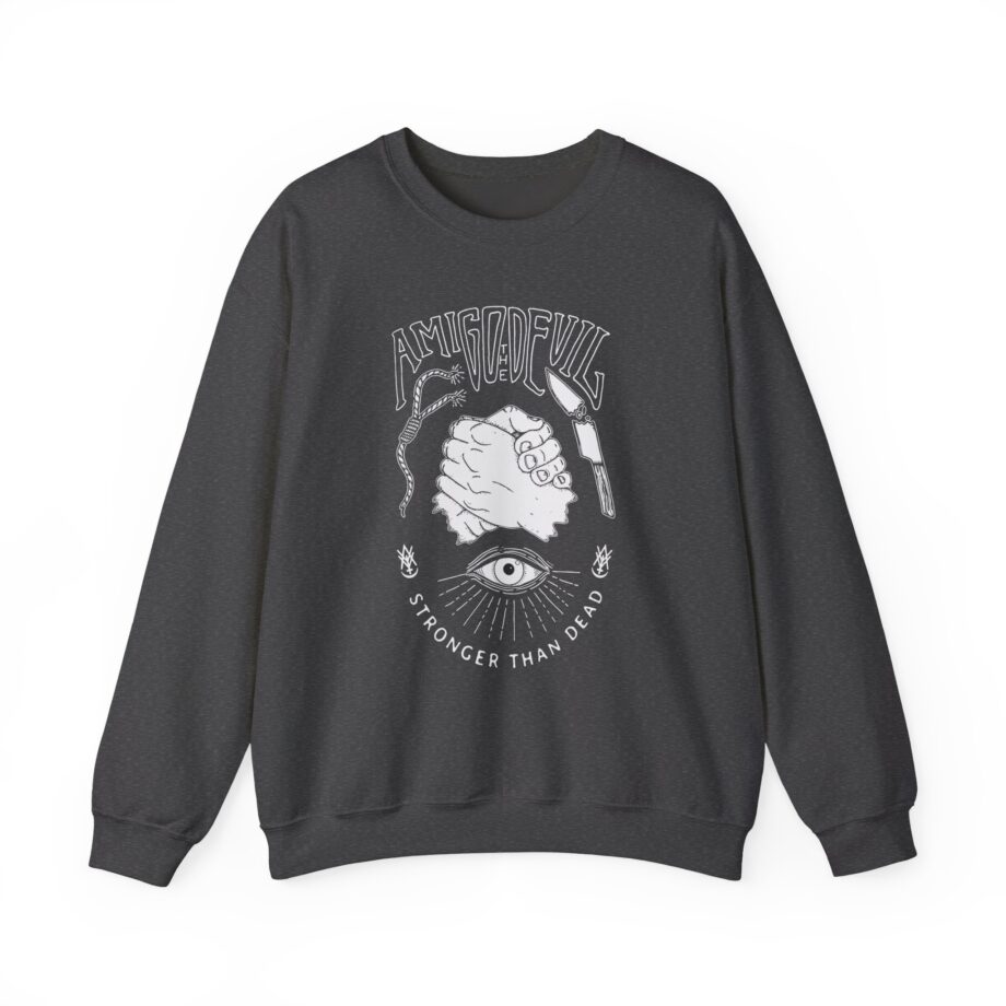 Amigo the Devil Stronger Unisex Heavy Blend Crewneck Sweatshirt