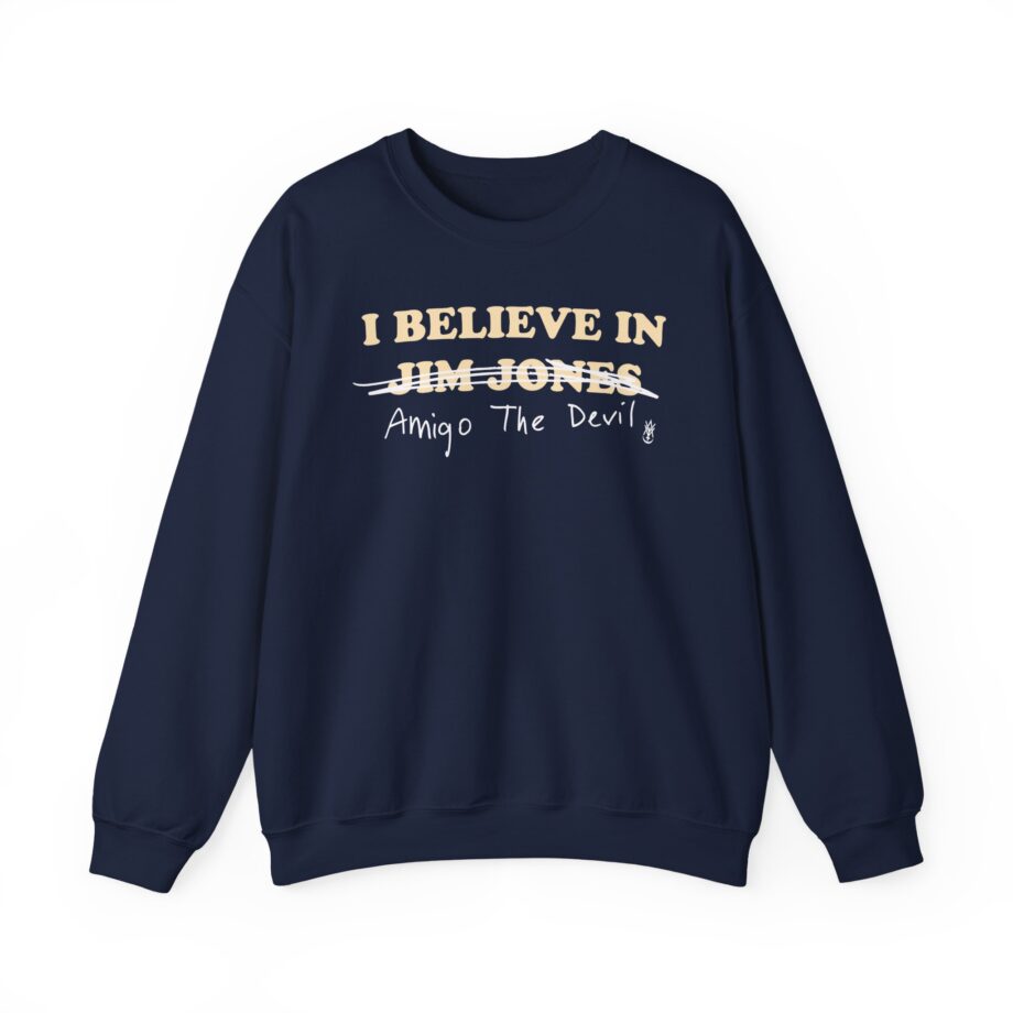 Amigo the Devil I Believe in Jim Jones Unisex Heavy Blend Crewneck Sweatshirt