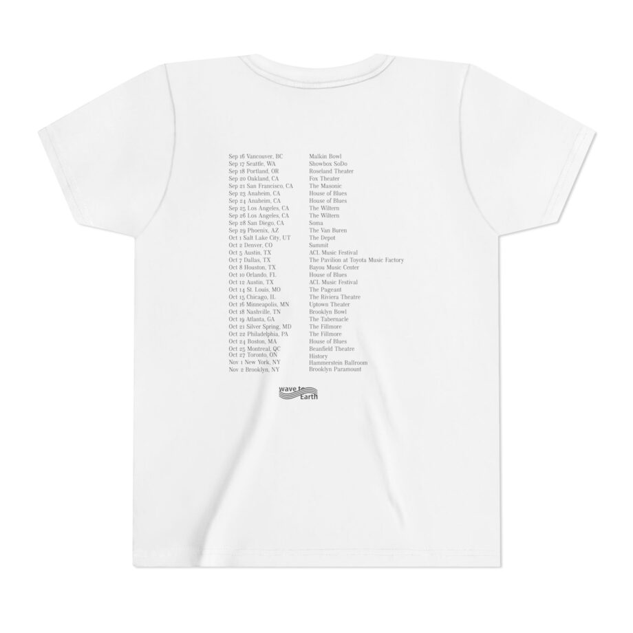 Wave to Earth 0.03 NA Tour  Youth Short Sleeve Tee