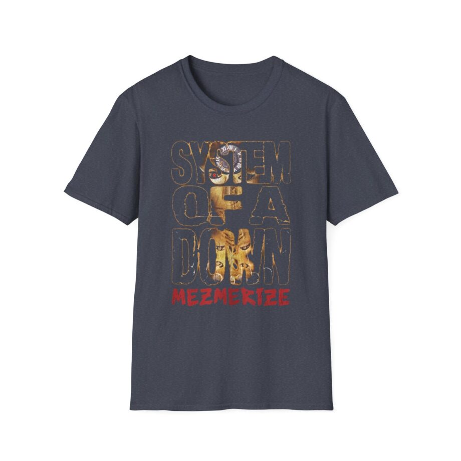 System of a Down Mezmerize Stacked Logo Unisex Softstyle T-Shirt