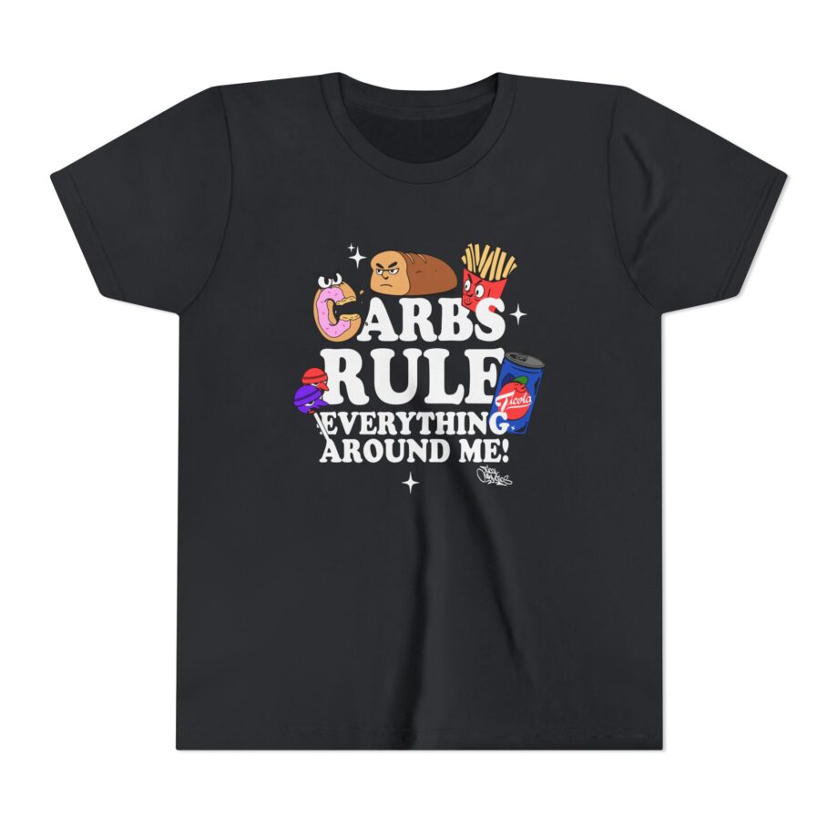 Method Man Carbs Rule Everything Around Me Youth Short Sleeve Tee
