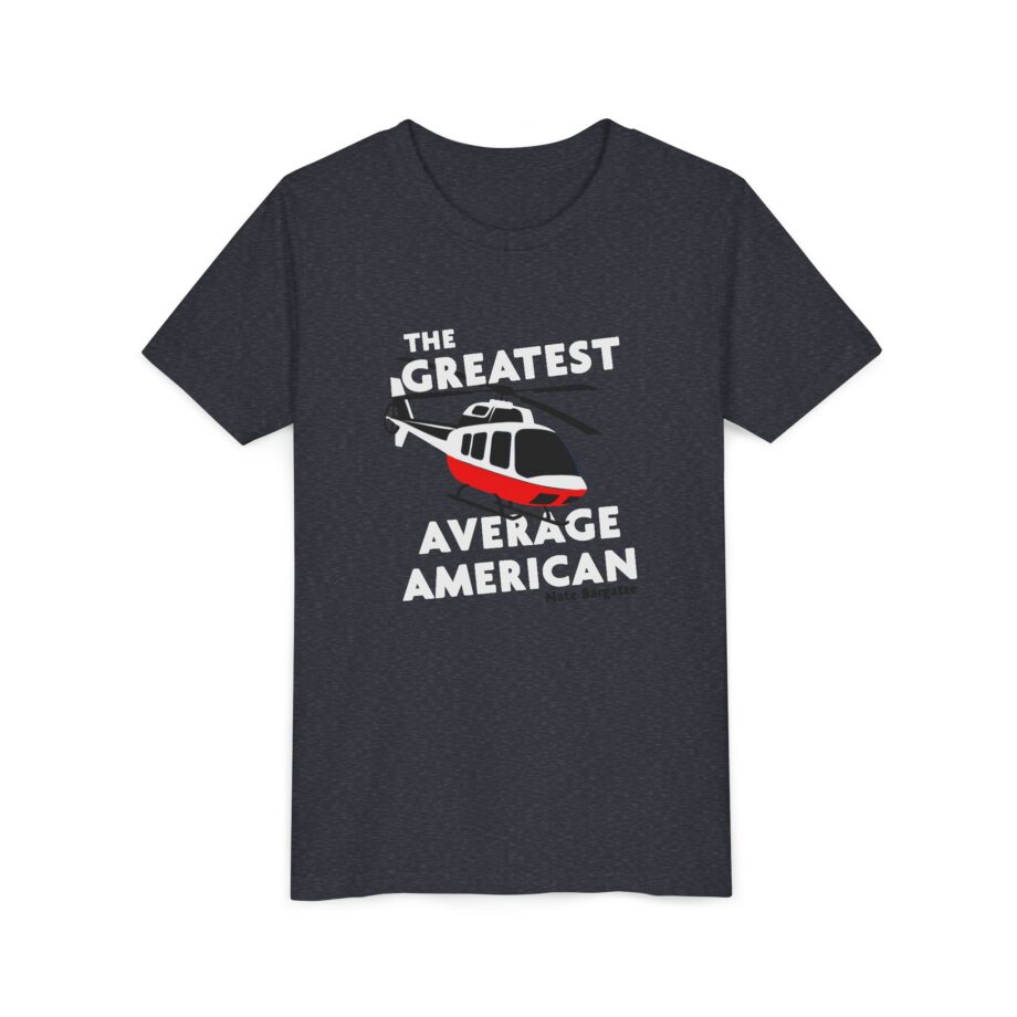 The Greatest Average American Nate Bargatze Youth Short Sleeve Tee