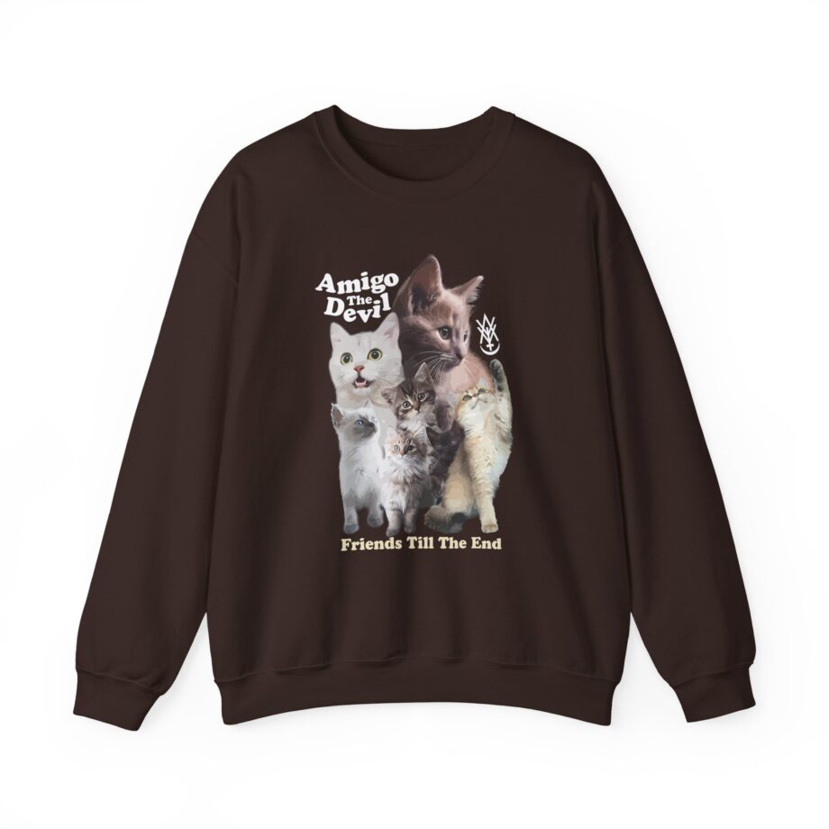 Amigo the Devil  Too Many Puppies Unisex Heavy Blend Crewneck Sweatshirt