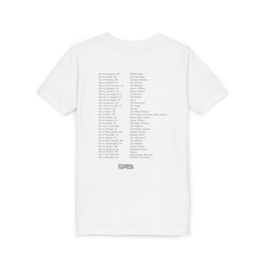 Wave to Earth 0.03 NA Tour  Youth Short Sleeve Tee