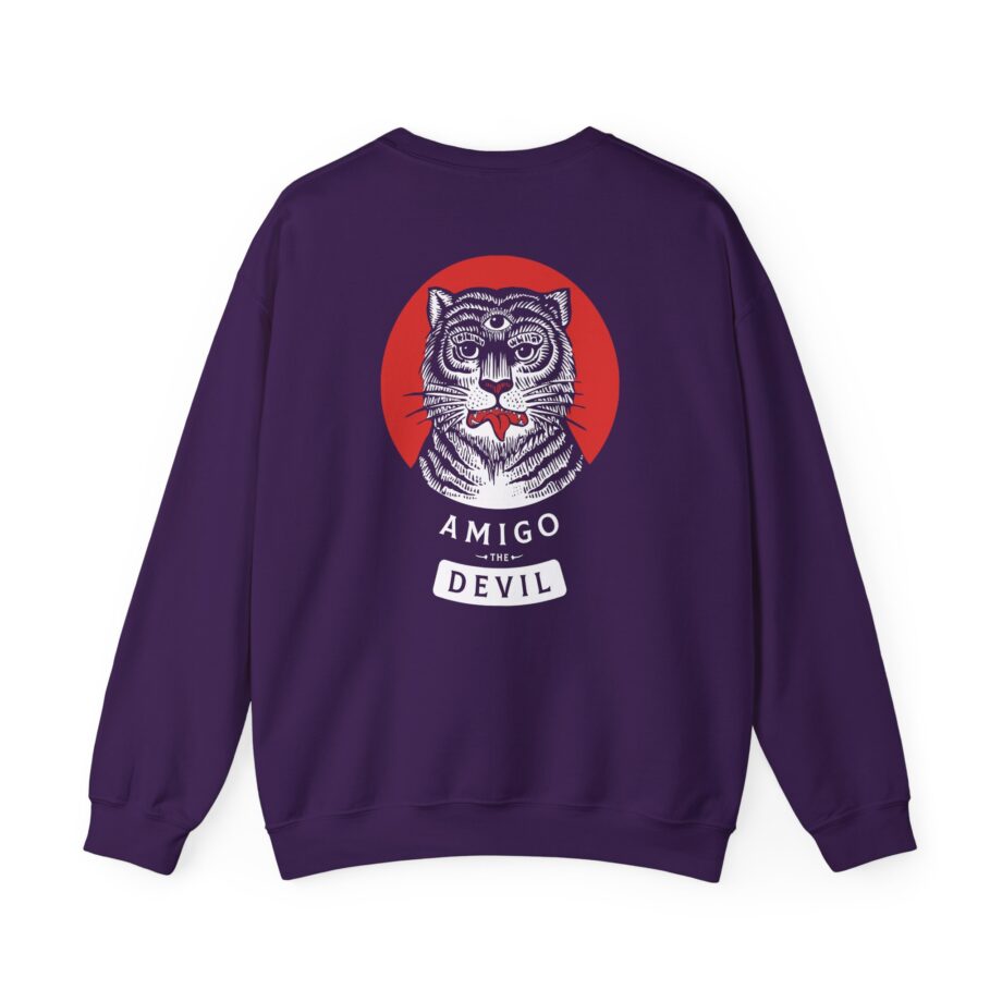 Amigo the Devil Tiger Unisex Heavy Blend Crewneck Sweatshirt
