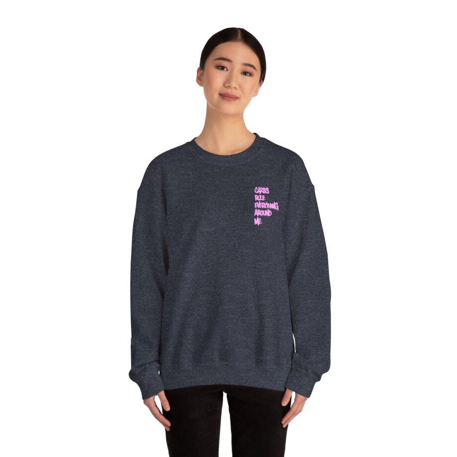 Method Man Carbs Rule Everything Around Me Unisex Heavy Blend Crewneck Sweatshirt