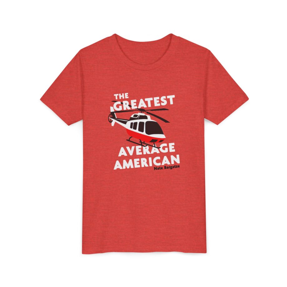 The Greatest Average American Nate Bargatze Youth Short Sleeve Tee