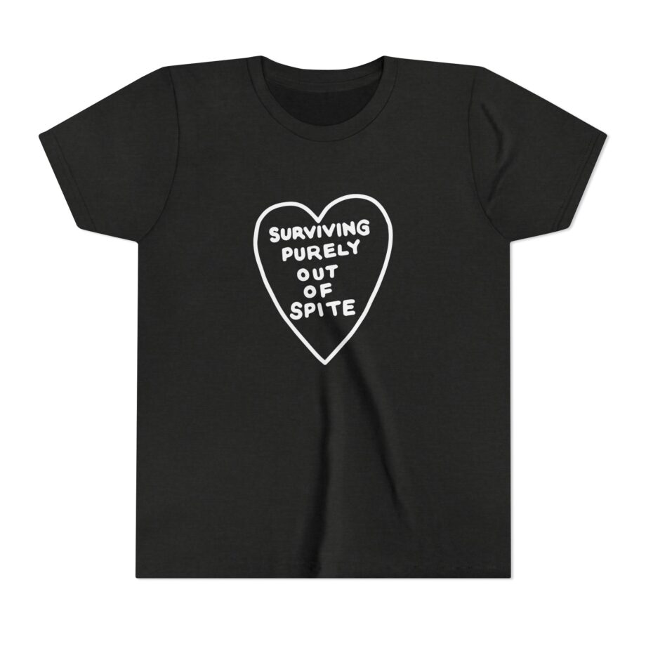 Elyse Myers Surviving Purely Out of Spite Youth Short Sleeve Tee