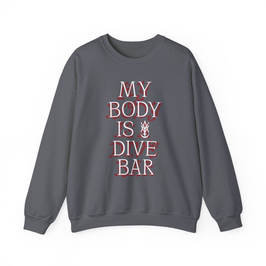 Amigo the Devil My Body is Dive Bar Unisex Heavy Blend Crewneck Sweatshirt
