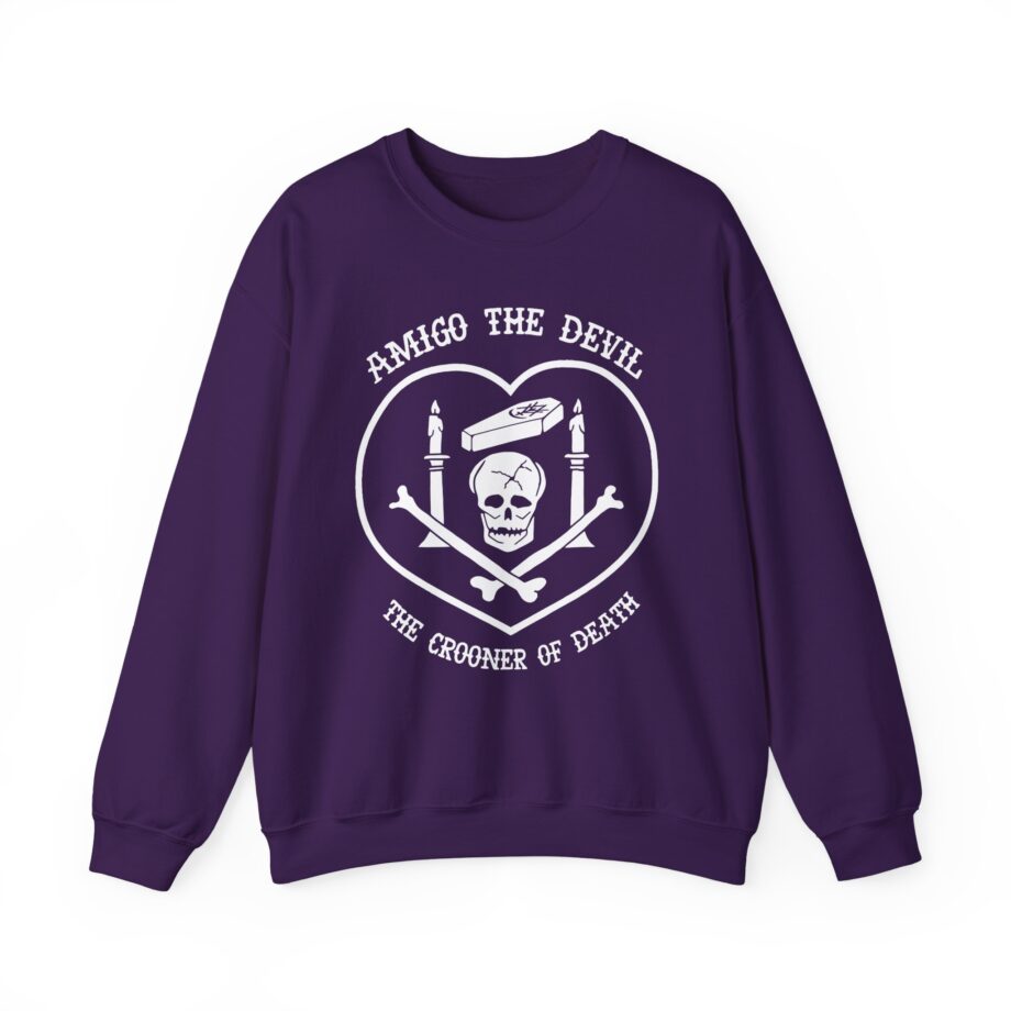 Amigo the Devil Crooner of Death Unisex Heavy Blend Crewneck Sweatshirt