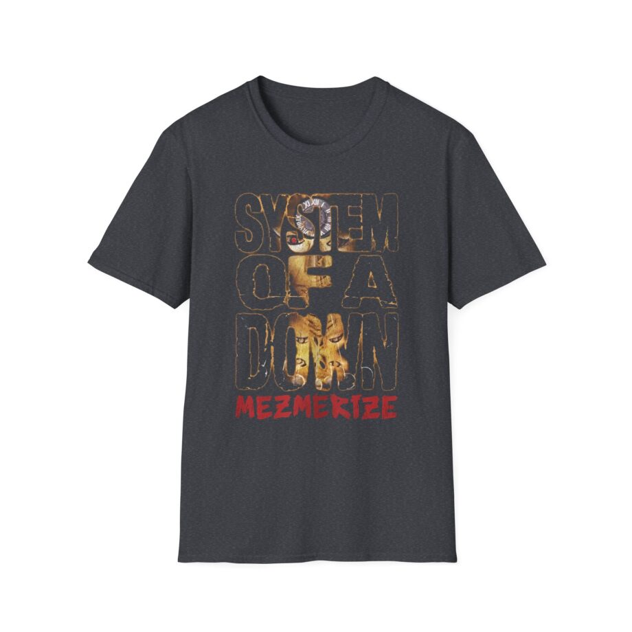 System of a Down Mezmerize Stacked Logo Unisex Softstyle T-Shirt