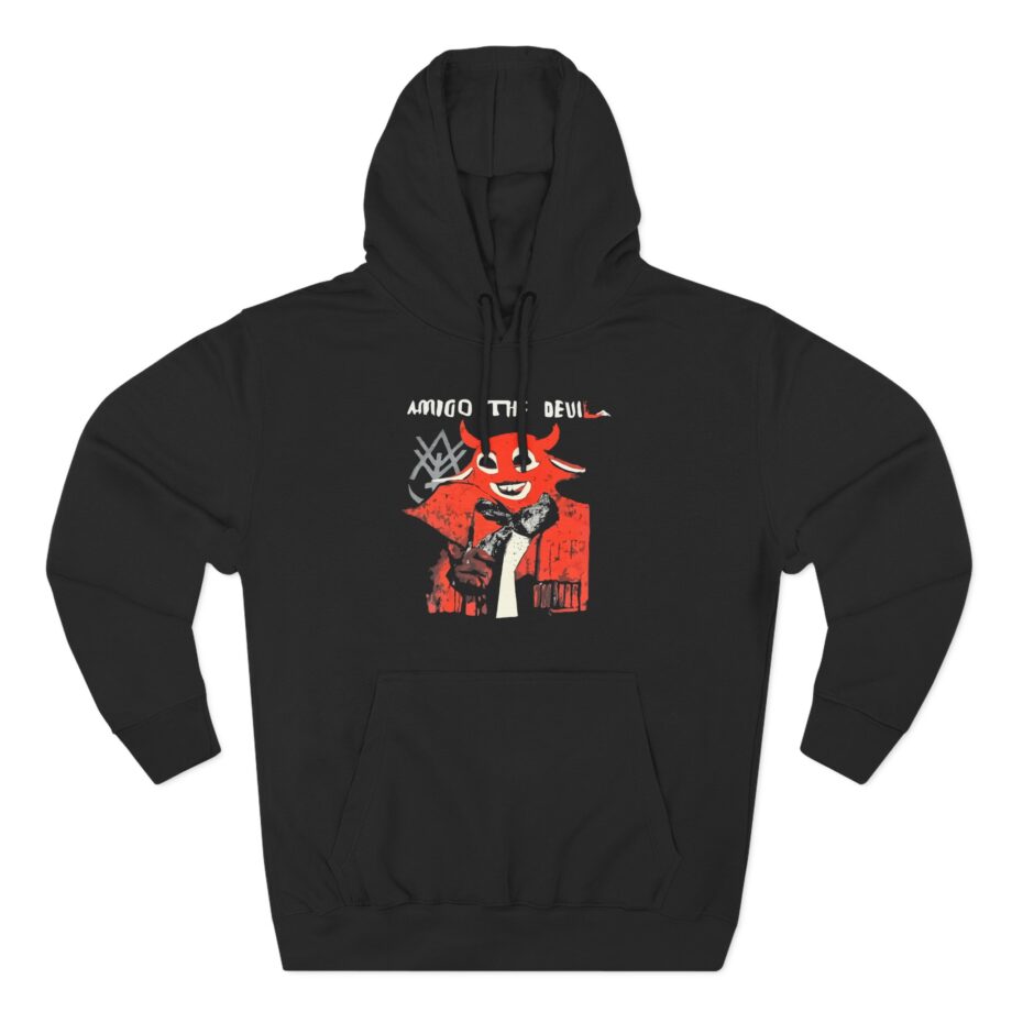 Amigo the Devil Seal the Deal Three-Panel Fleece Hoodie