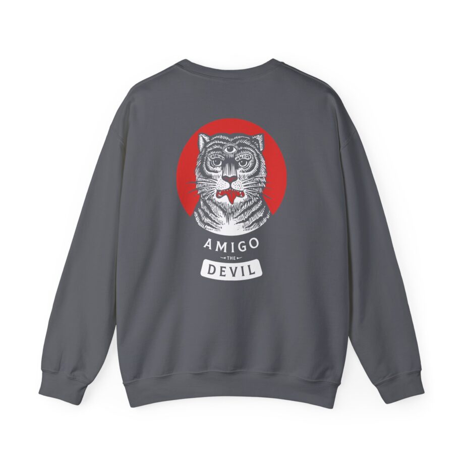 Amigo the Devil Tiger Unisex Heavy Blend Crewneck Sweatshirt
