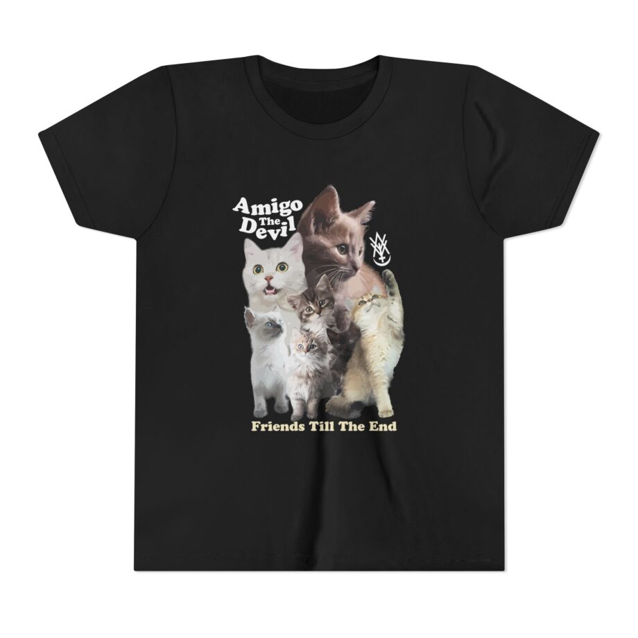Amigo the Devil  Too Many Puppies Youth Short Sleeve Tee