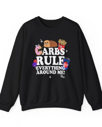 Method Man Carbs Rule Everything Around Me Unisex Heavy Blend Crewneck Sweatshirt