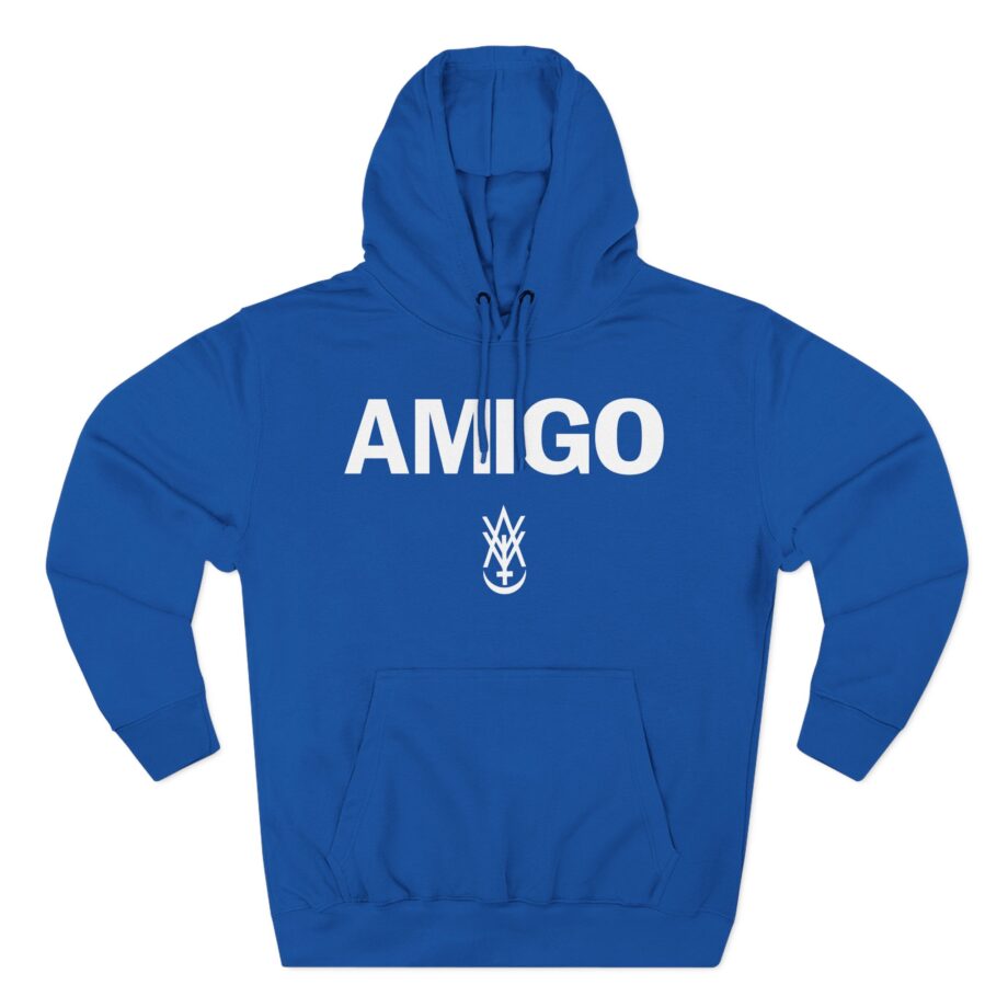 Amigo the Devil Safe for Work Three-Panel Fleece Hoodie