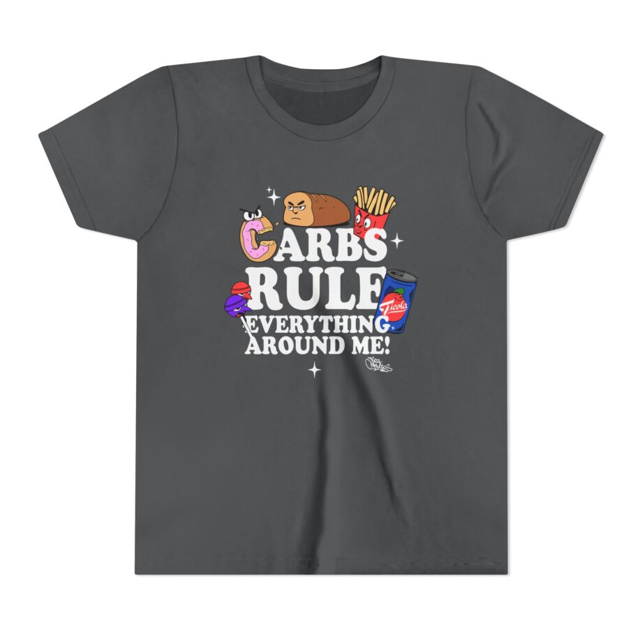 Method Man Carbs Rule Everything Around Me Youth Short Sleeve Tee