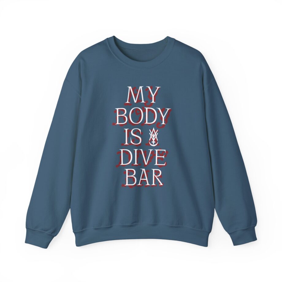 Amigo the Devil My Body is Dive Bar Unisex Heavy Blend Crewneck Sweatshirt
