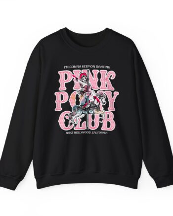 Chappell Roan Im Gonna Keep on Dancing Pink Pony Club Unisex Heavy Blend Crewneck Sweatshirt