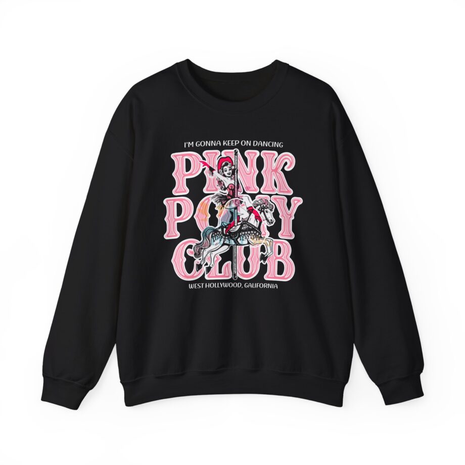 Chappell Roan Im Gonna Keep on Dancing Pink Pony Club Unisex Heavy Blend Crewneck Sweatshirt