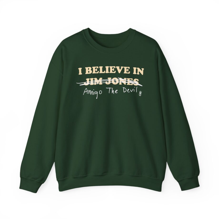 Amigo the Devil I Believe in Jim Jones Unisex Heavy Blend Crewneck Sweatshirt