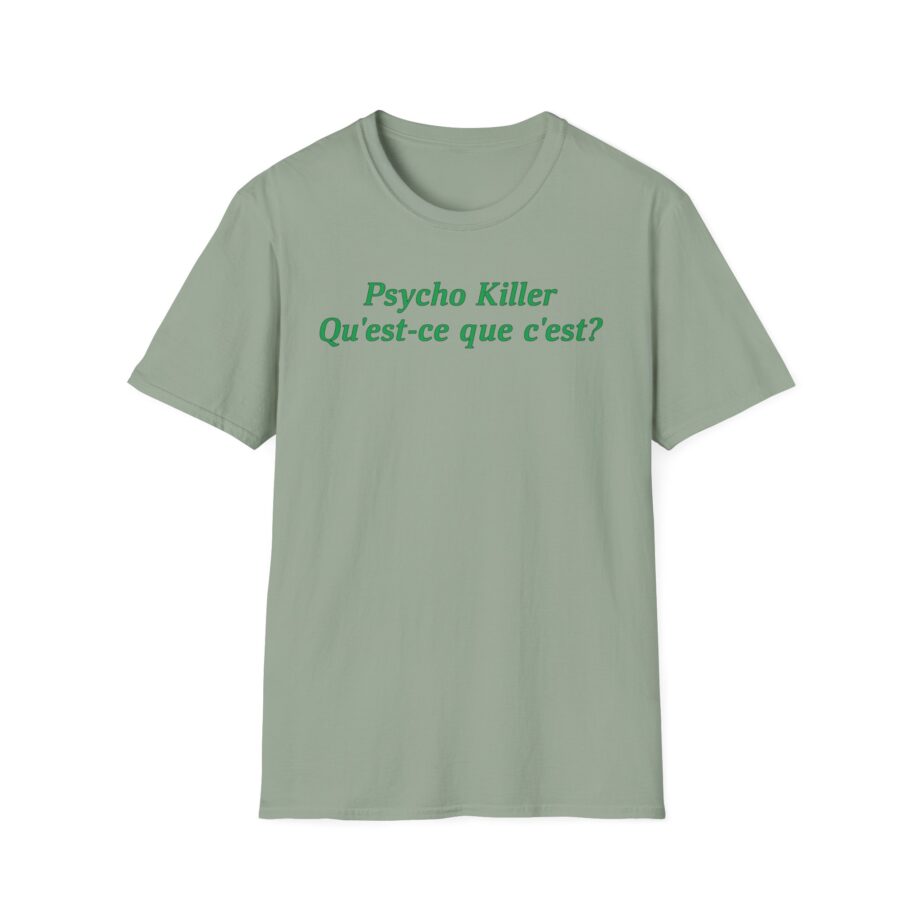 Talking Heads X Miley Psycho Killer Unisex Softstyle T-shirt