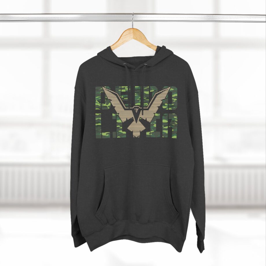 Eagle Emblem Three-Panel Fleece Hoodie