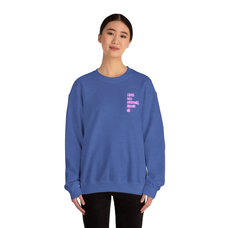 Method Man Carbs Rule Everything Around Me Unisex Heavy Blend Crewneck Sweatshirt