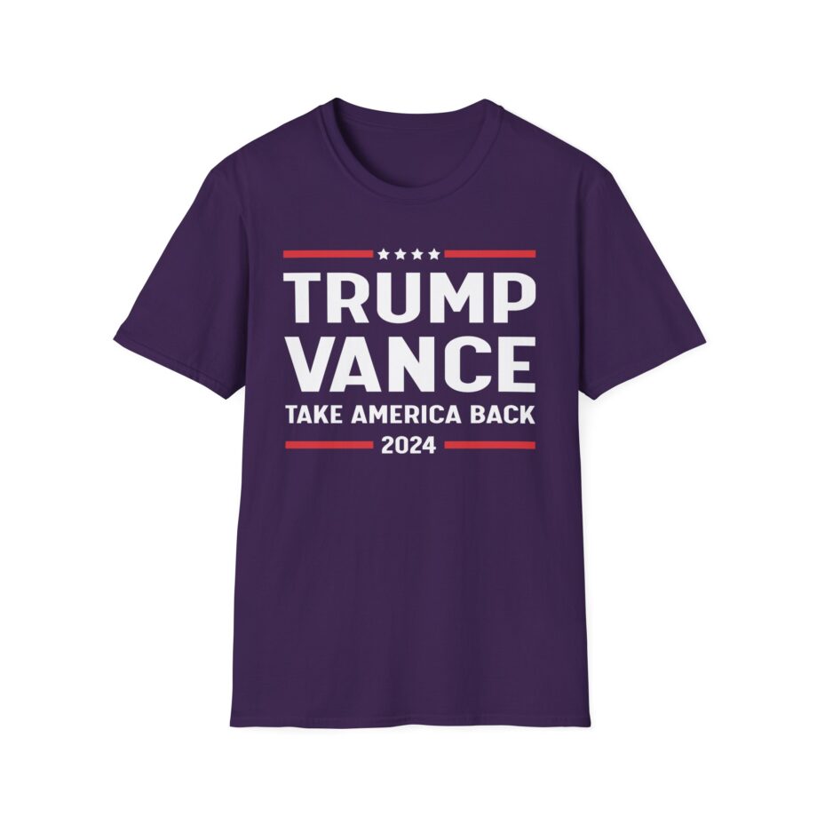 Support Trump Vance 2024 With This Take America Back Unisex Softstyle T-shirt