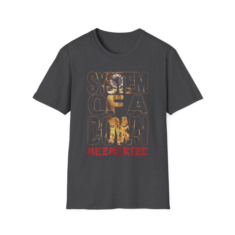 System of a Down Mezmerize Stacked Logo Unisex Softstyle T-Shirt