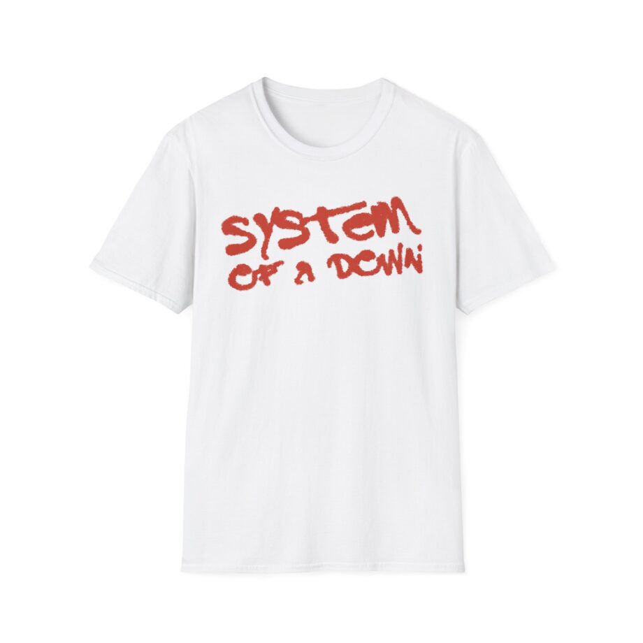 System of a Down Puff Script Unisex Softstyle T-Shirt