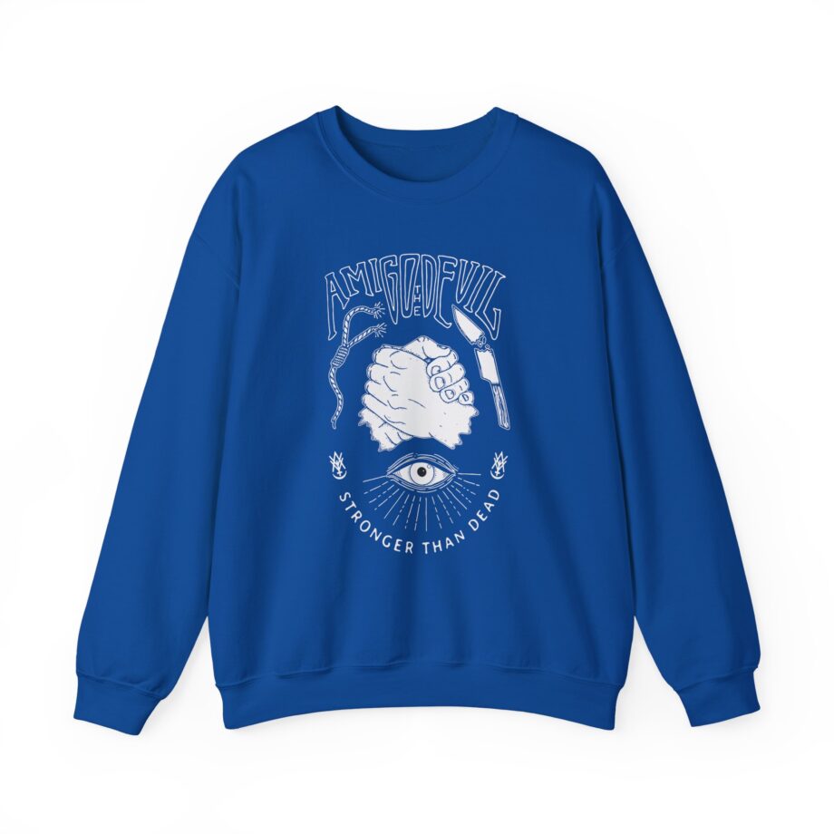 Amigo the Devil Stronger Unisex Heavy Blend Crewneck Sweatshirt