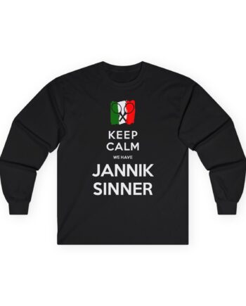 Jannik Sinner Keep Calm We Have  Unisex Ultra Cotton Long Sleeve Tee