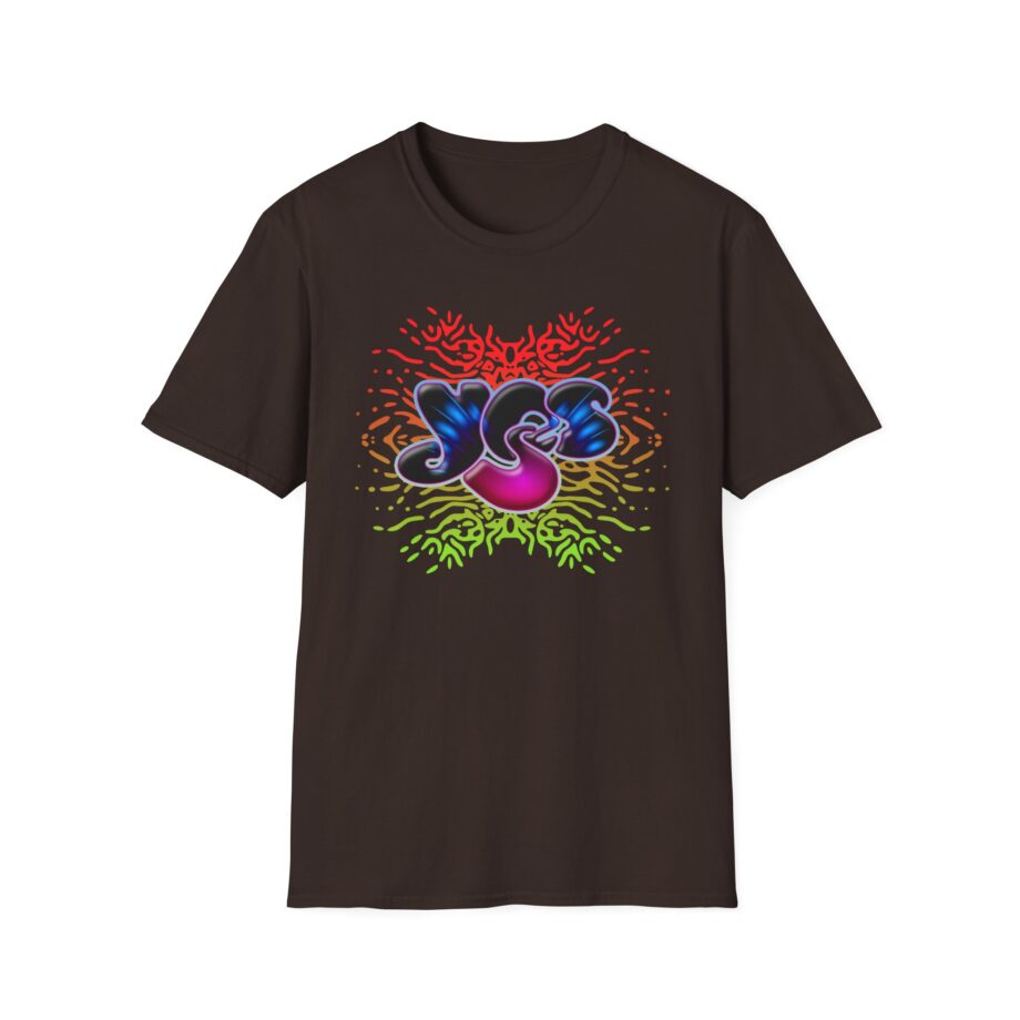 Yes Rainbow Abstract Unisex Softstyle T-shirt