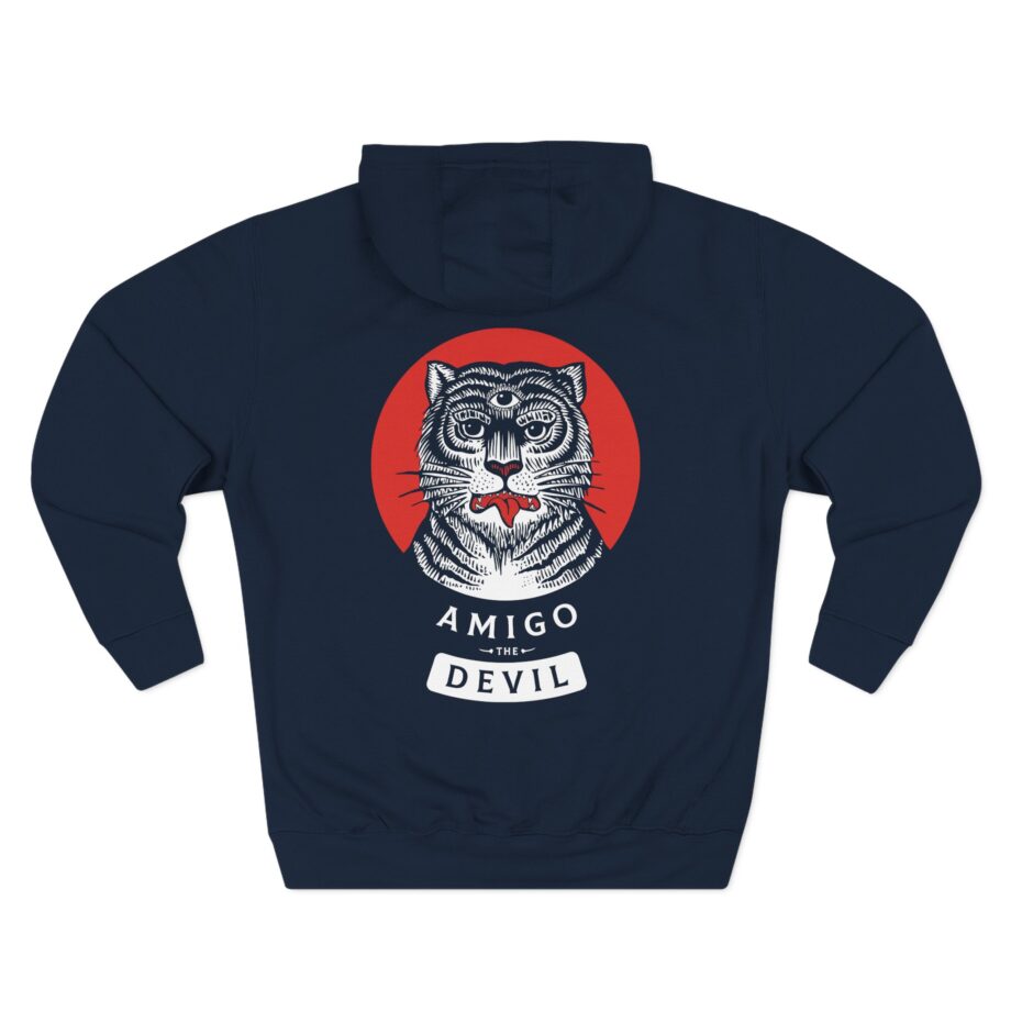 Amigo the Devil Tiger Three-Panel Fleece Hoodie