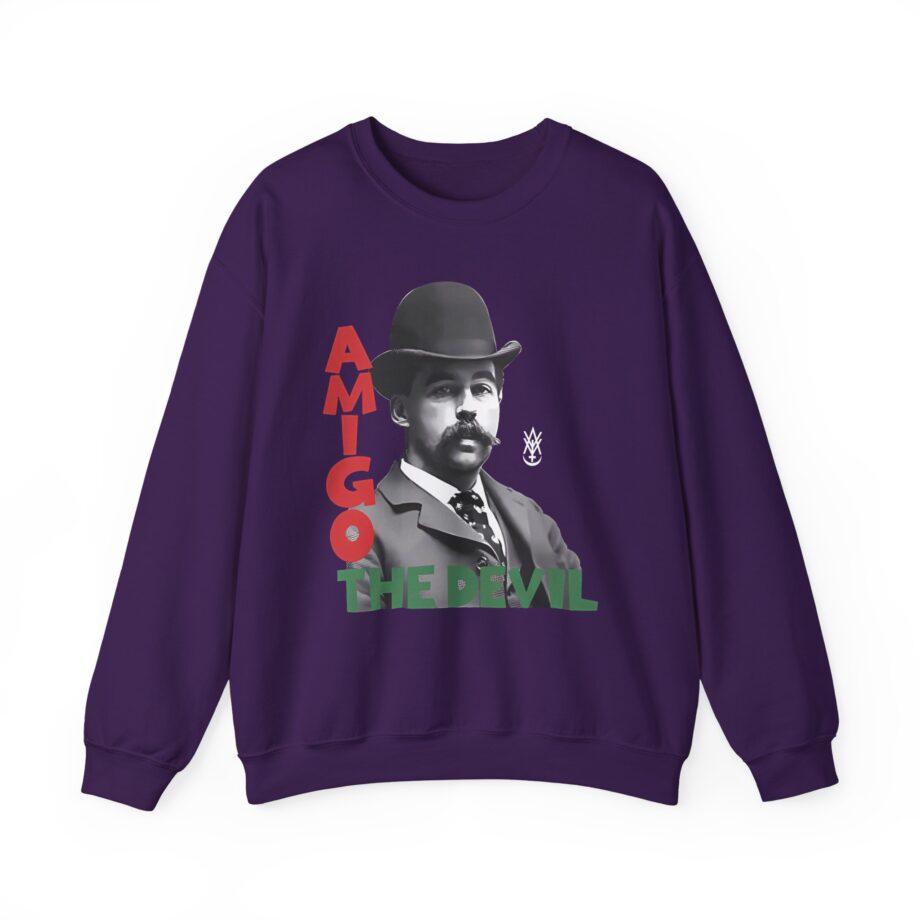Amigo the Devil Elvis Holmes Calling Unisex Heavy Blend Crewneck Sweatshirt