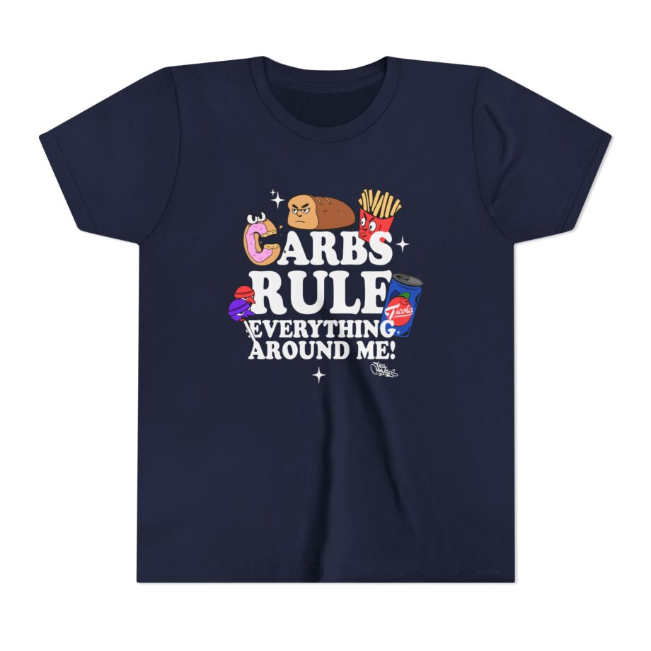 Method Man Carbs Rule Everything Around Me Youth Short Sleeve Tee