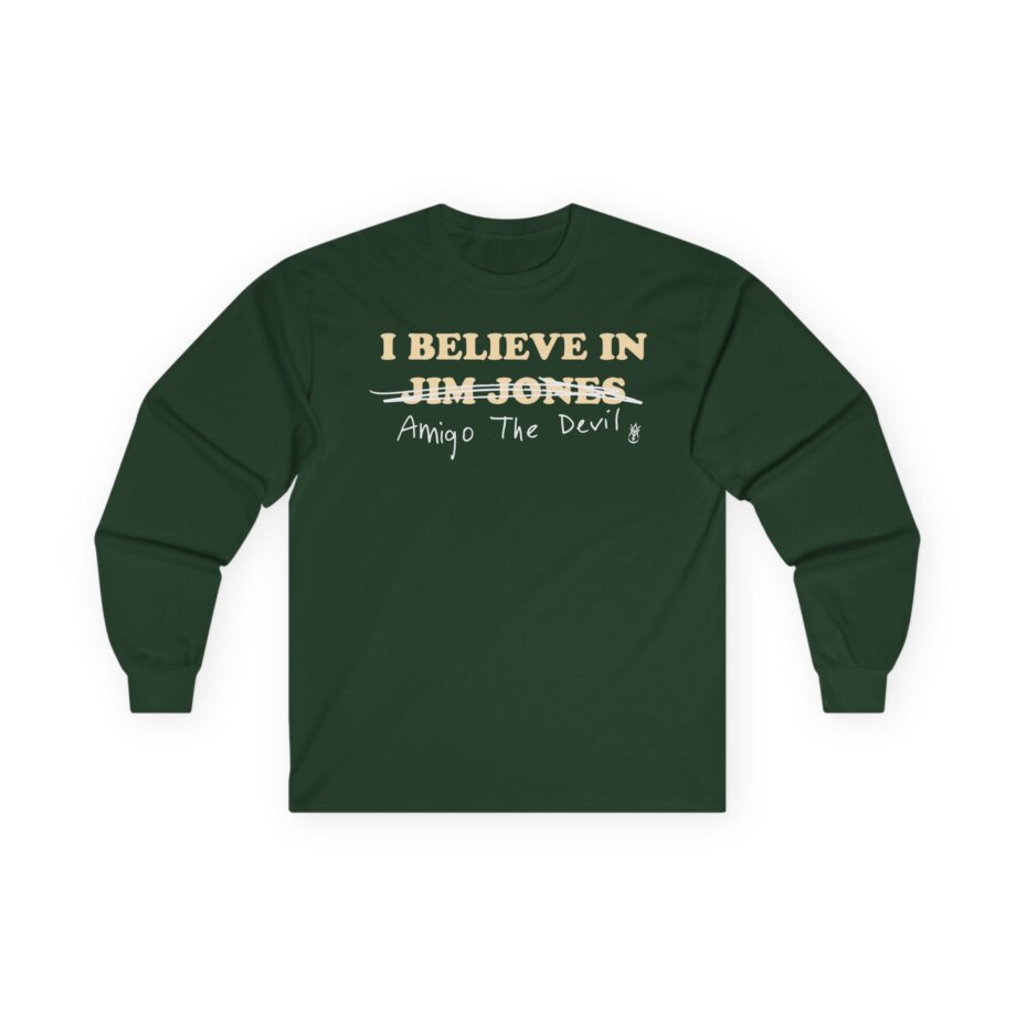 Amigo The Devil I Believe In Jim Jones Unisex Ultra Cotton Long Sleeve Tee