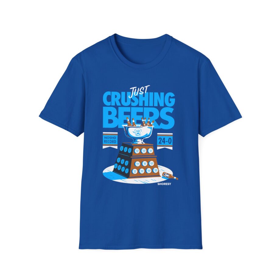 Shoresy Just Crushing Beers Unisex Softstyle T-shirt