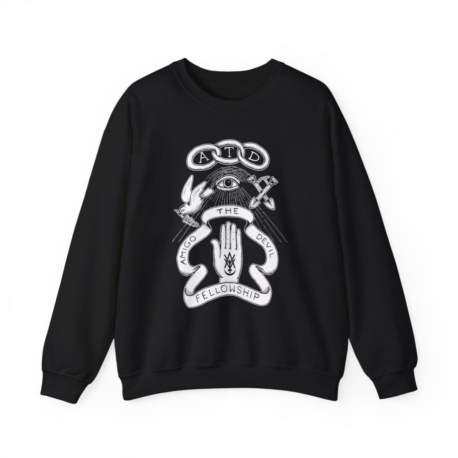 Amigo the Devil  Fellowship Unisex Heavy Blend Crewneck Sweatshirt