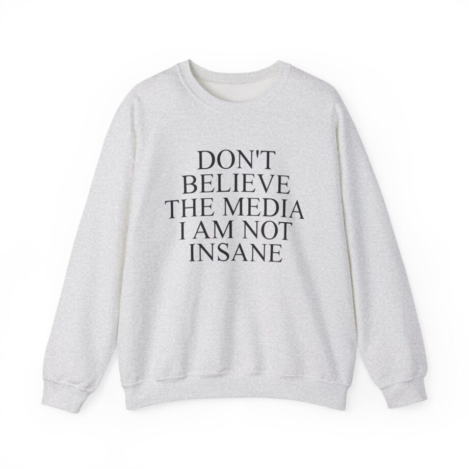 Joost Klein Don't Believe the Media I Am Not Insane Unisex Heavy Blend™ Crewneck Sweatshirt