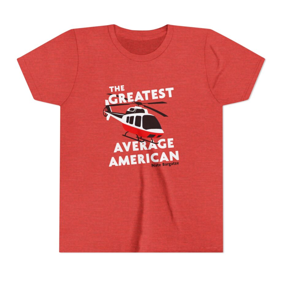 The Greatest Average American Nate Bargatze Youth Short Sleeve Tee