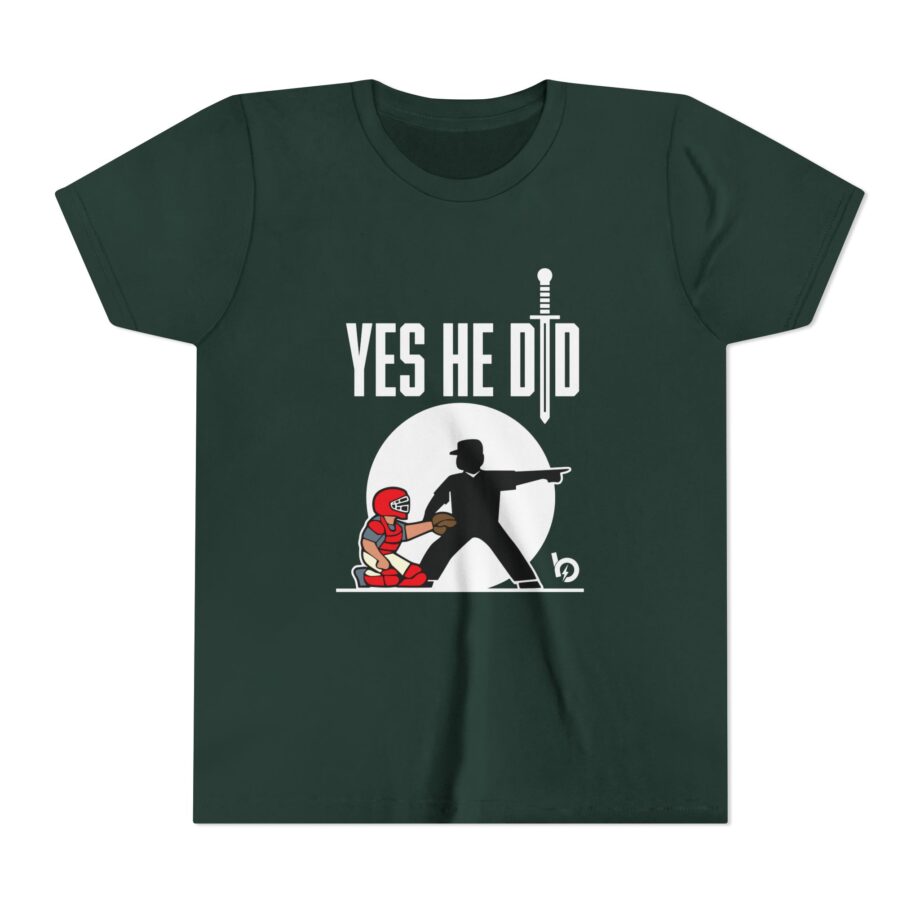 Trevor Bauer Yes He Did Youth Short Sleeve Tee