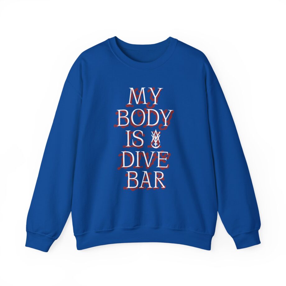 Amigo the Devil My Body is Dive Bar Unisex Heavy Blend Crewneck Sweatshirt