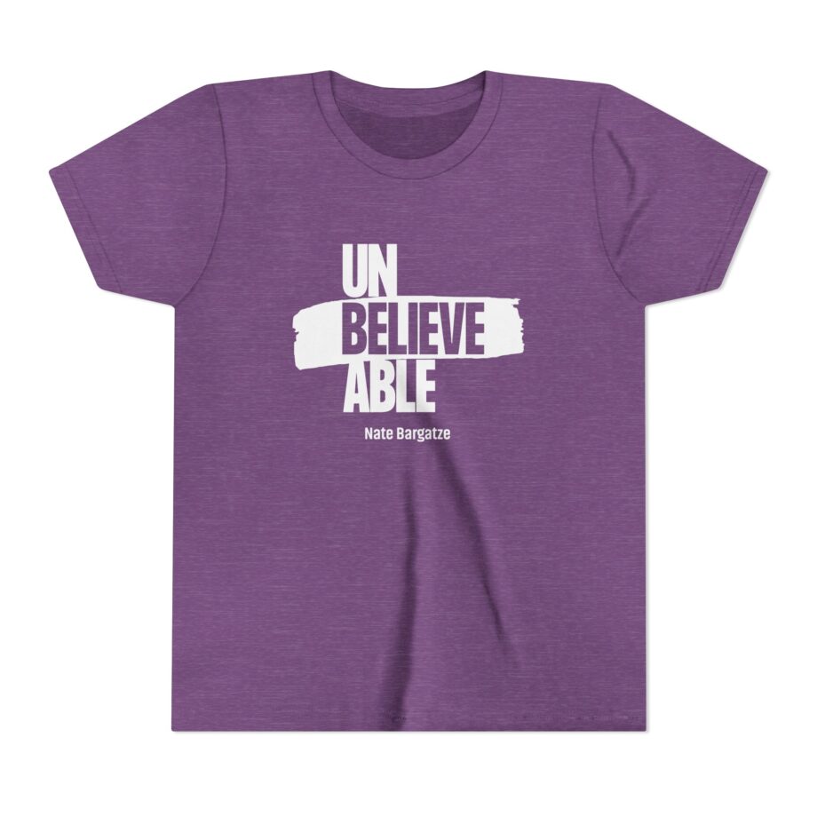 Nate Bargatze  Unbelievable Youth Short Sleeve Tee
