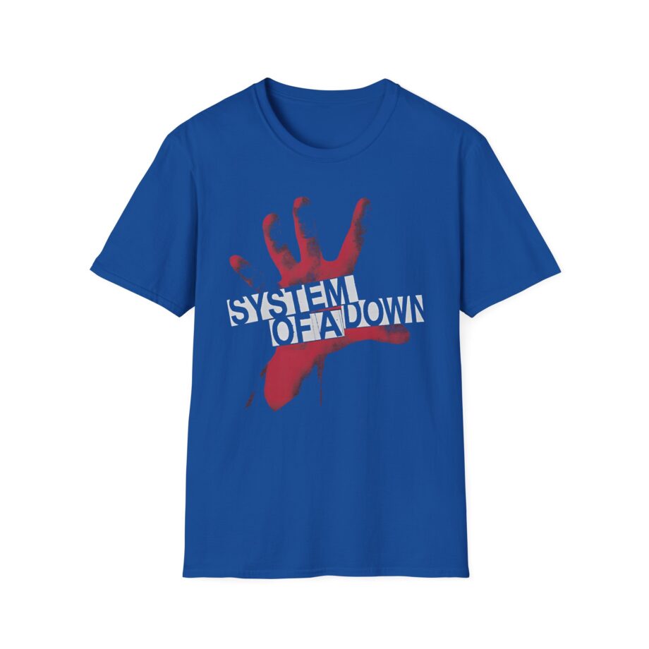 System of a Down Self Titled Red Hand Logo Unisex Softstyle T-Shirt